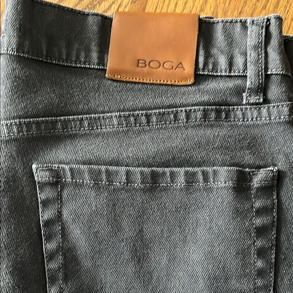 BOGA Gray Jeans button fly 35 x34”